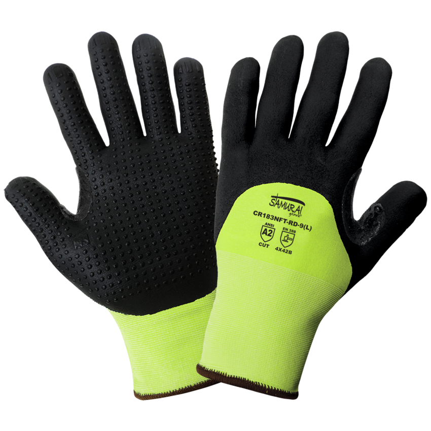 Samurai Glove® High-Visibility Cut Resistant Dotted Gloves with Cut, Abrasion, and Puncture Resistance - LIMITED STOCK