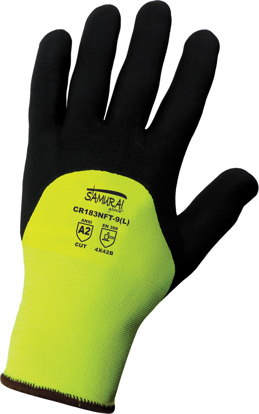 Samurai Glove® High-Visibility Cut, Abrasion, and Puncture Resistant Coated Gloves - LIMITED STOCK