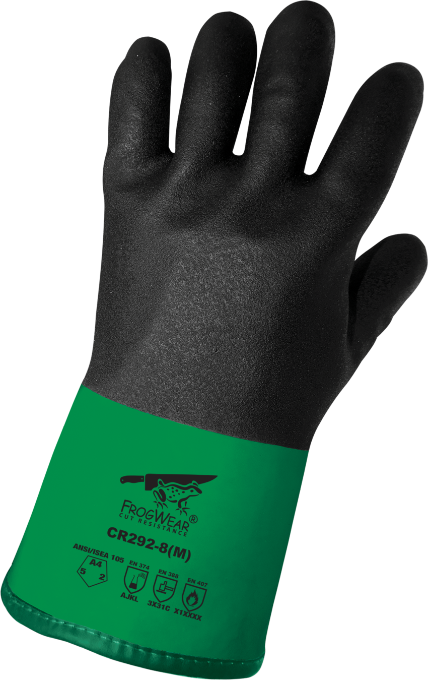 FrogWear® Cut Resistance Performance Chemical, Cut, Abrasion, and Puncture Resistant Gloves