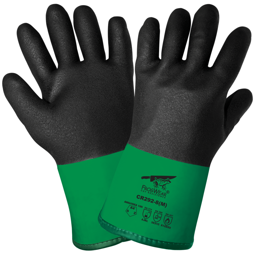 FrogWear® Cut Resistance Performance Chemical, Cut, Abrasion, and Puncture Resistant Gloves