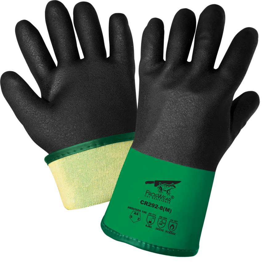 FrogWear® Cut Resistance Performance Chemical, Cut, Abrasion, and Puncture Resistant Gloves