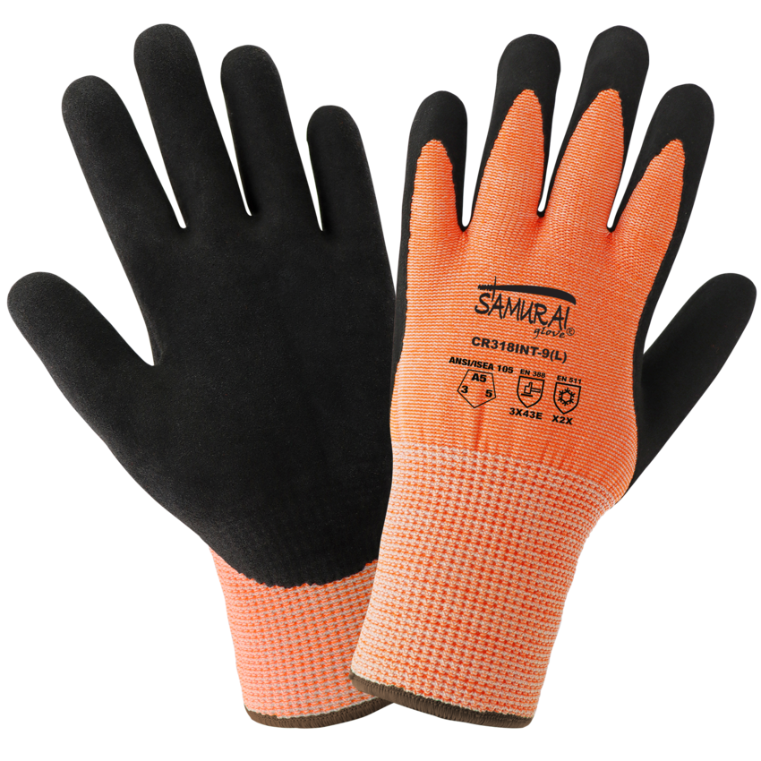 Samurai Glove® Cut, Abrasion, and Puncture Resistant Water Repellent, Low Temperature Gloves