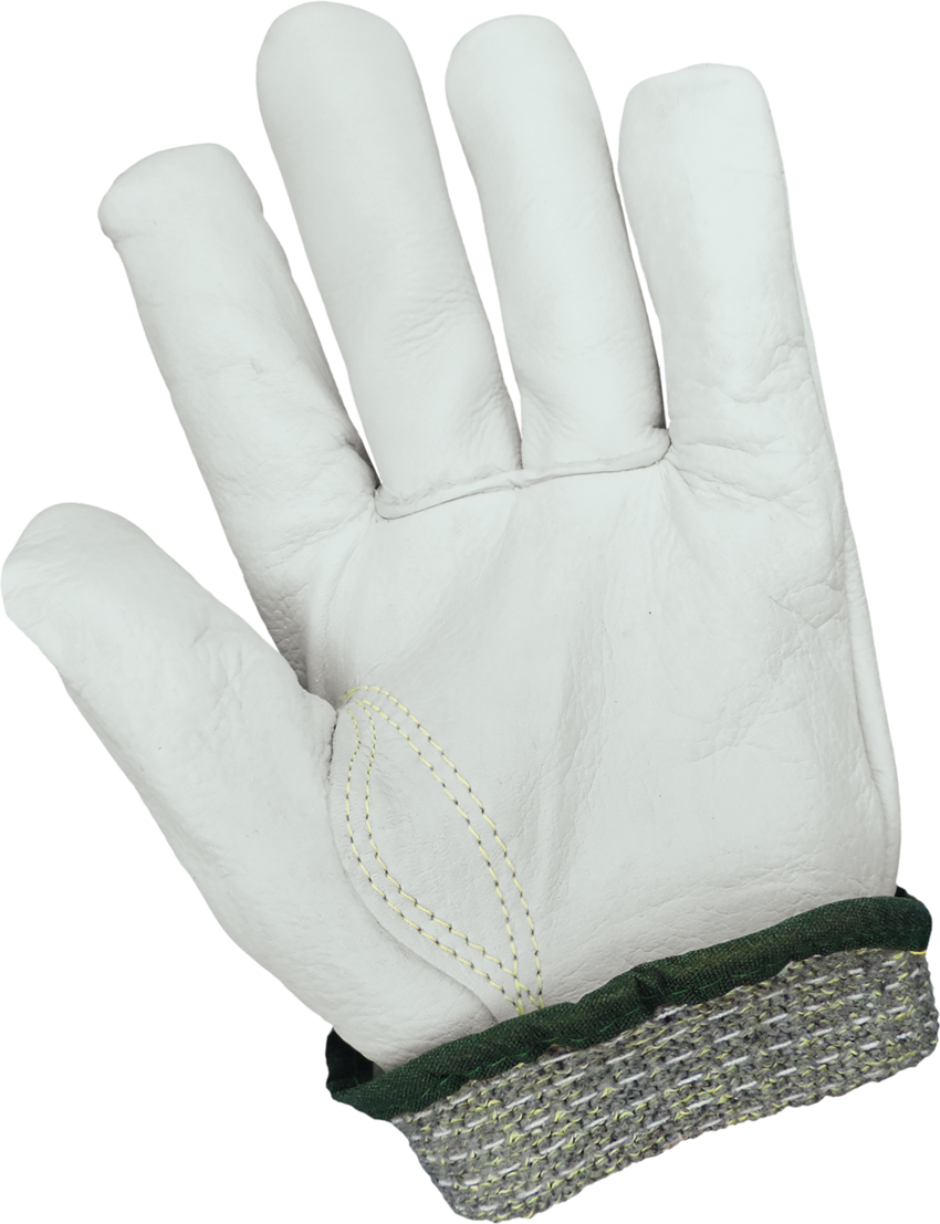 Cut, Abrasion, Puncture, and Heat Resistant Leather Drivers Style Gloves