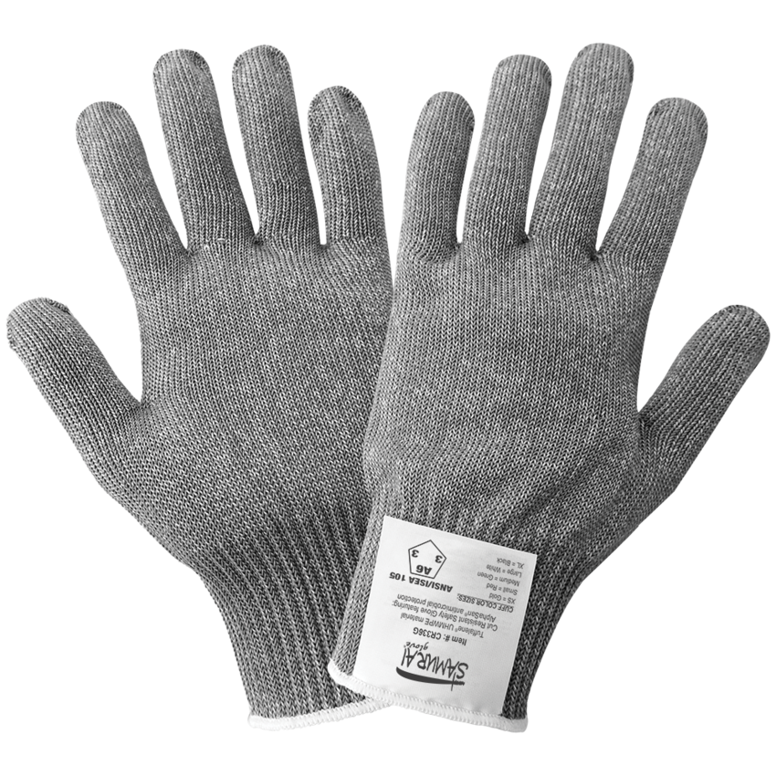 Samurai Glove® Antimicrobial-Treated Cut, Abrasion, and Puncture Resistant Uncoated Gloves