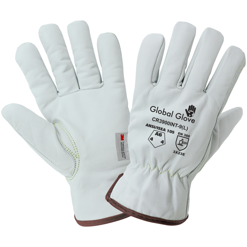 Cut, Abrasion, and Puncture Resistant Grain Goatskin Insulated Gloves