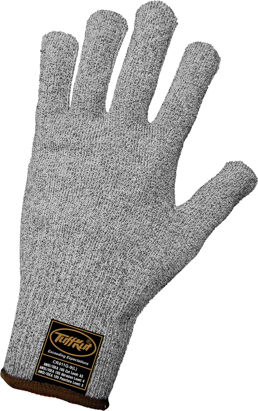 Samurai Glove® Seamless Salt-and-Pepper TuffKut® FDA Compliant Cut Resistant Uncoated Gloves