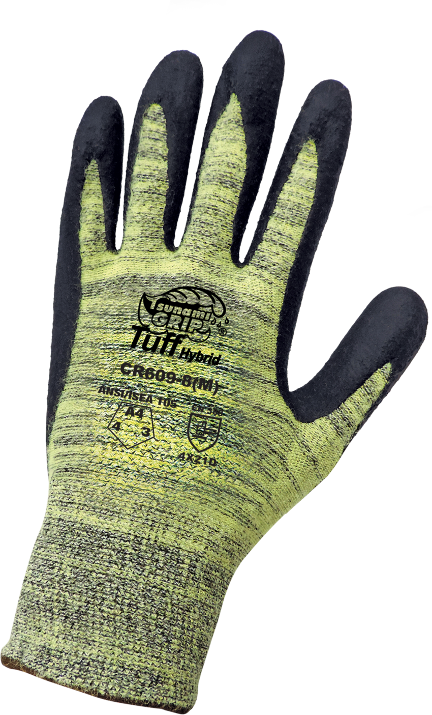 Tsunami Grip® Palm Dipped Cut, Abrasion, and Puncture Resistant Vend-Packed Gloves