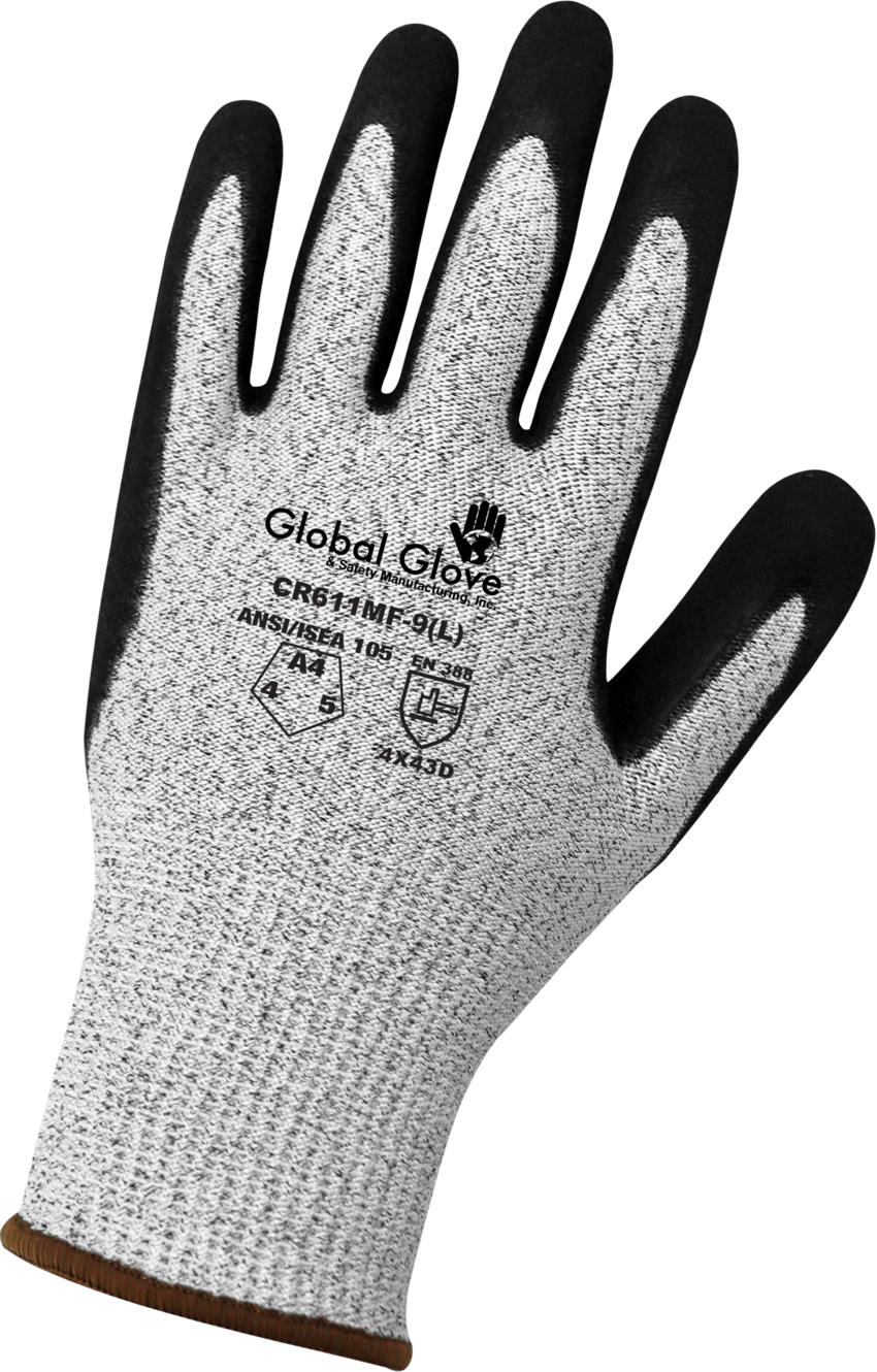 Cut Resistant Mach Finish Nitrile Double-Coated Gloves