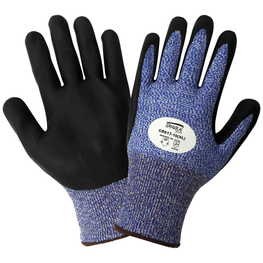 Samurai Glove® Cut Resistant Nitrile Palm Coated Gloves