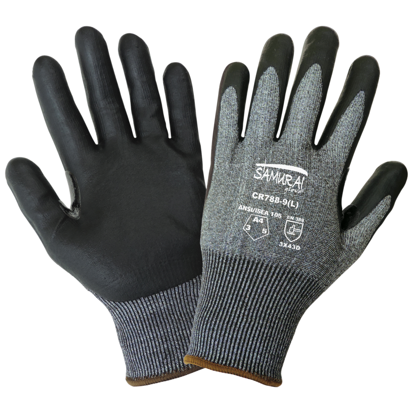 Samurai Glove® Touch Screen Compatible Cut, Abrasion, and Puncture Resistant Gloves