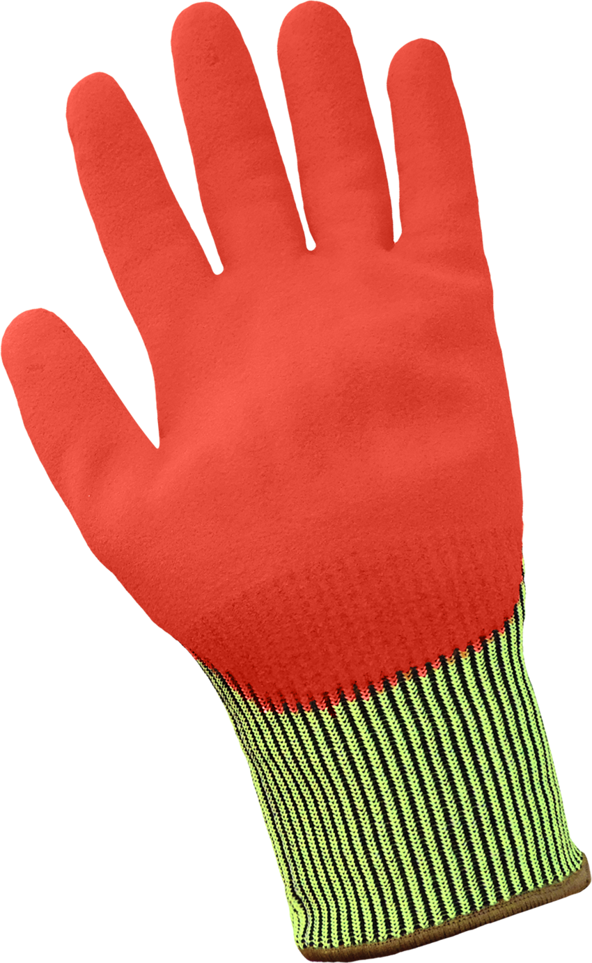 Samurai Glove® High-Visibility Cut, Abrasion, and Puncture Resistant Mach Finish Nitrile Double-Dipped Gloves - LIMITED STOCK