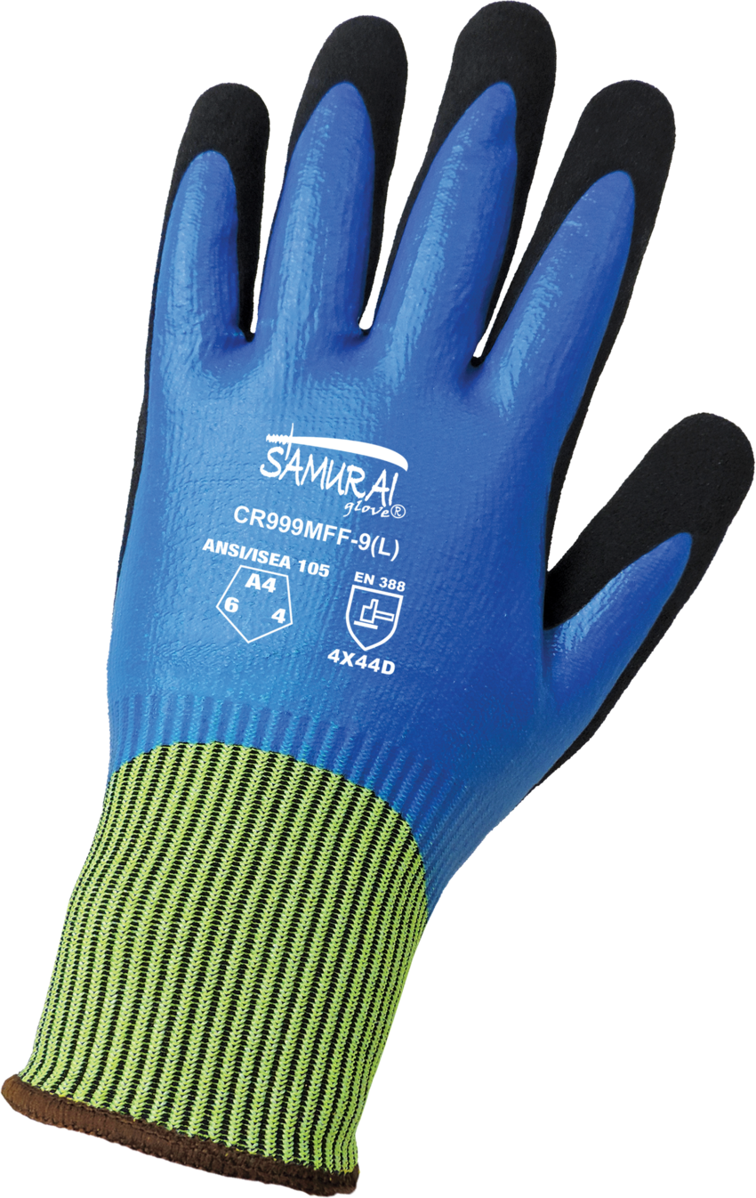 Samurai Glove® Tuffalene® Liquid and Cut Resistant Double-Coated Gloves