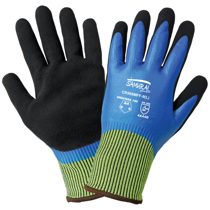 Samurai Glove® Tuffalene® Liquid and Cut Resistant Double-Coated Gloves