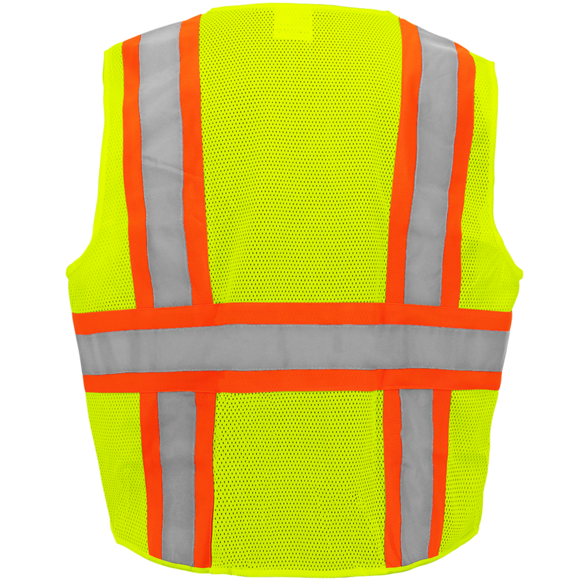 FrogWear® HV High-Visibility Yellow/Green Lightweight Mesh Surveyors Vest