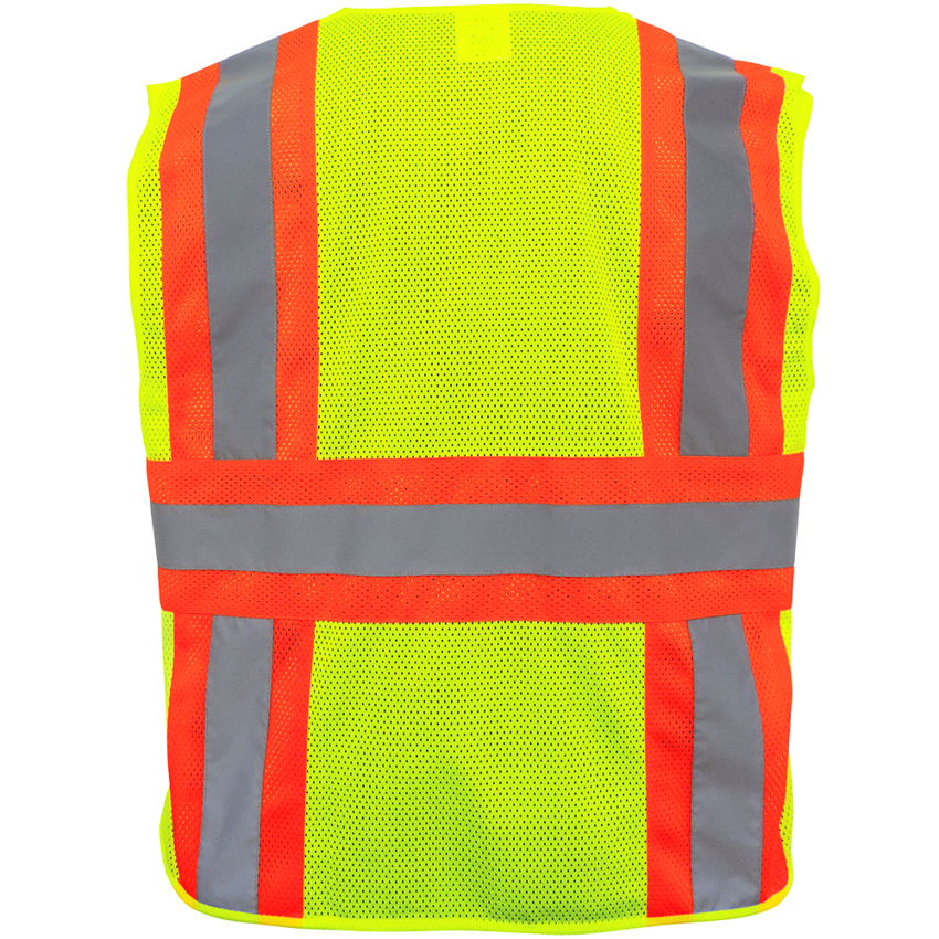 FrogWear® HV High-Visibility Mesh Polyester Surveyors Safety Vest