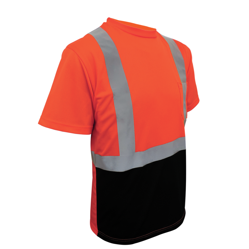 FrogWear® HV Self-Wicking Polyester Short-Sleeved High-Visibility Shirt
