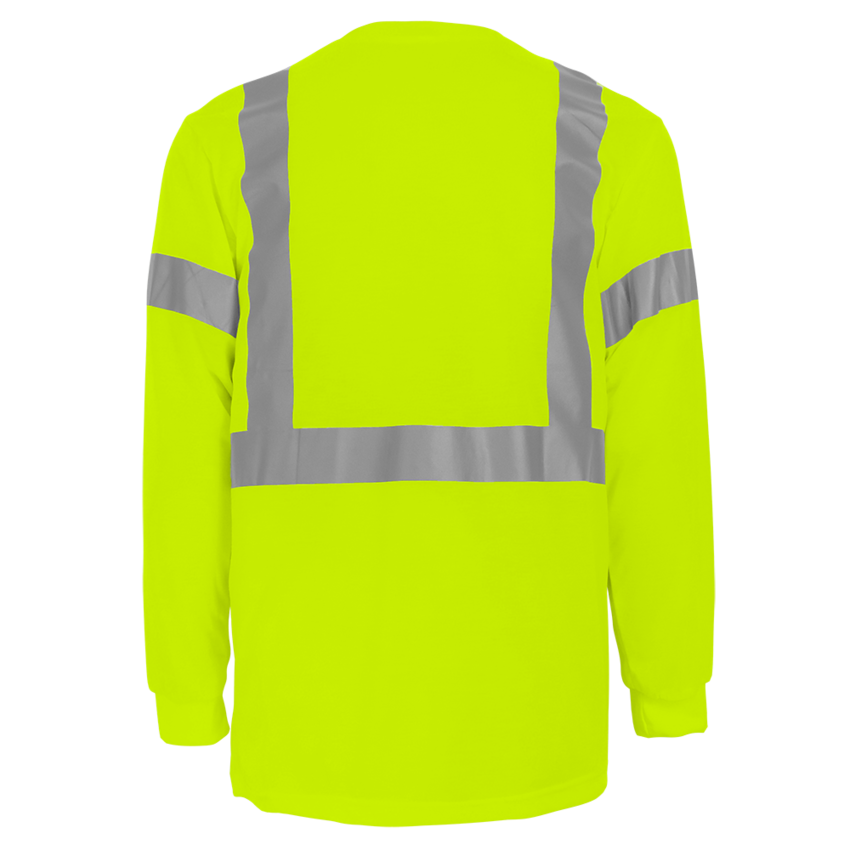 FrogWear® HV Self-Wicking High-Visibility Long-Sleeved Shirt with Reflective