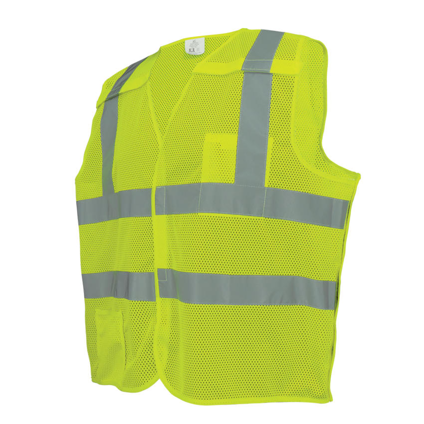 FrogWear® HV High-Visibility Yellow/Green Lightweight Mesh Polyester Breakaway Vest