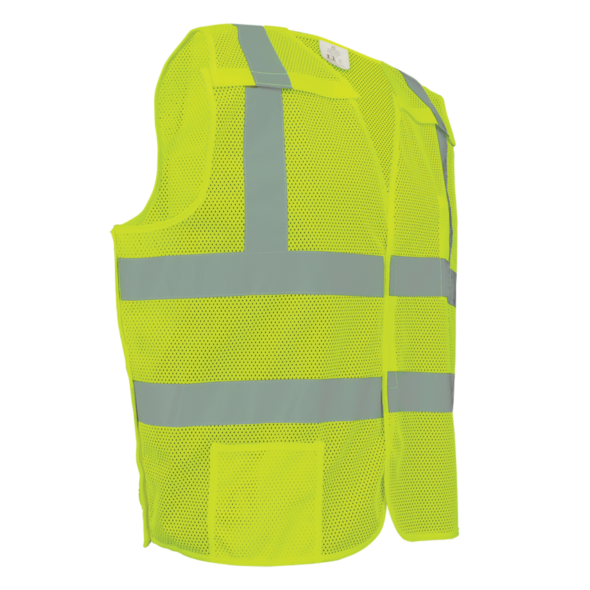 FrogWear® HV High-Visibility Yellow/Green Lightweight Mesh Polyester Breakaway Vest