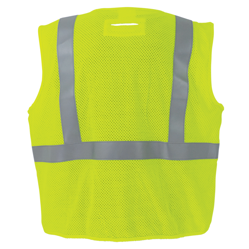 FrogWear® HV Flame-Resistant High-Visibility Yellow/Green Surveyors Safety Vest