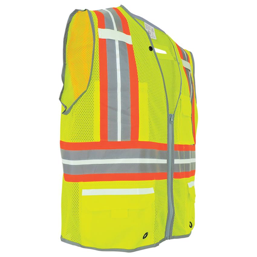 FrogWear® HV Photoluminescent Surveyors Safety Vest with Reflective
