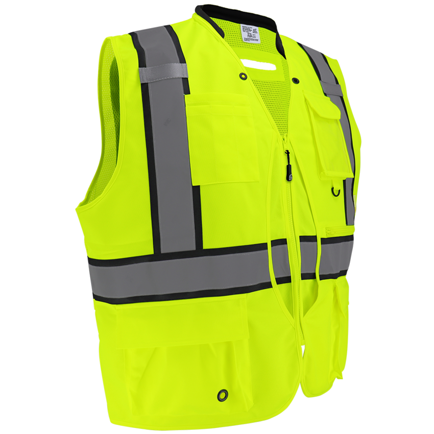 FrogWear® HV High-Visibility Kitchen Sink Premium Surveyors Safety Vest