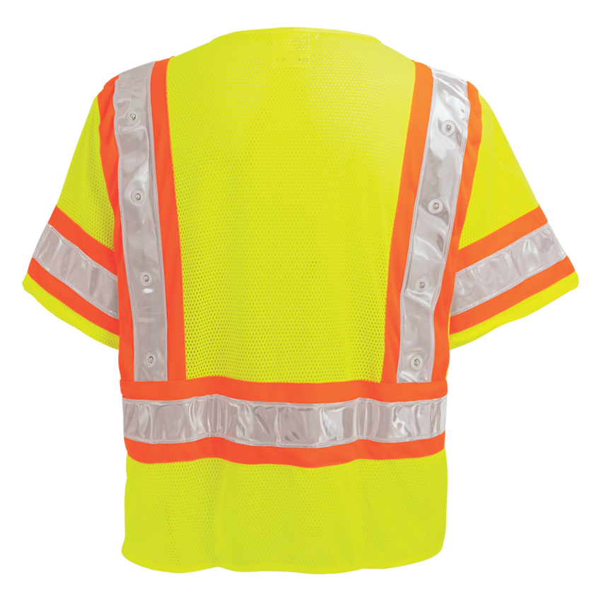 FrogWear® HV High-Visibility Lightweight LED Mesh Safety Vest with Short Sleeves