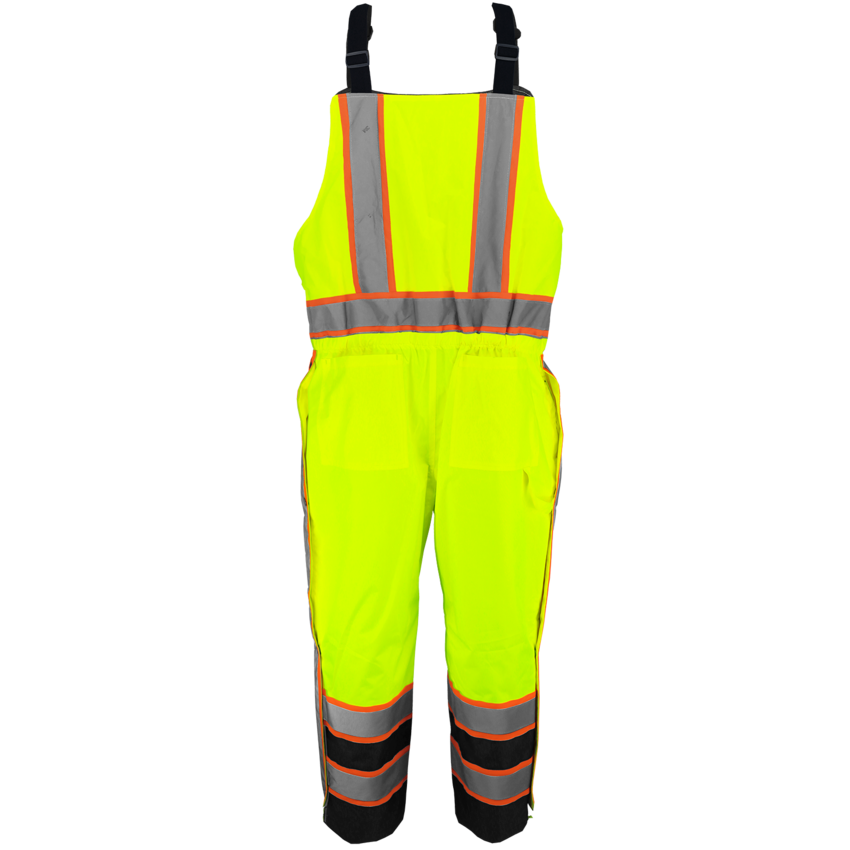 FrogWear&reg; HV High-Visibility Insulated Winter Bibs with Polyurethane Coated Oxford Polyester