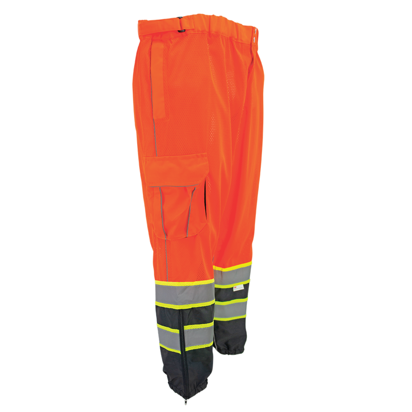 FrogWear® HV Premium Lightweight Breathable Orange Safety Pants