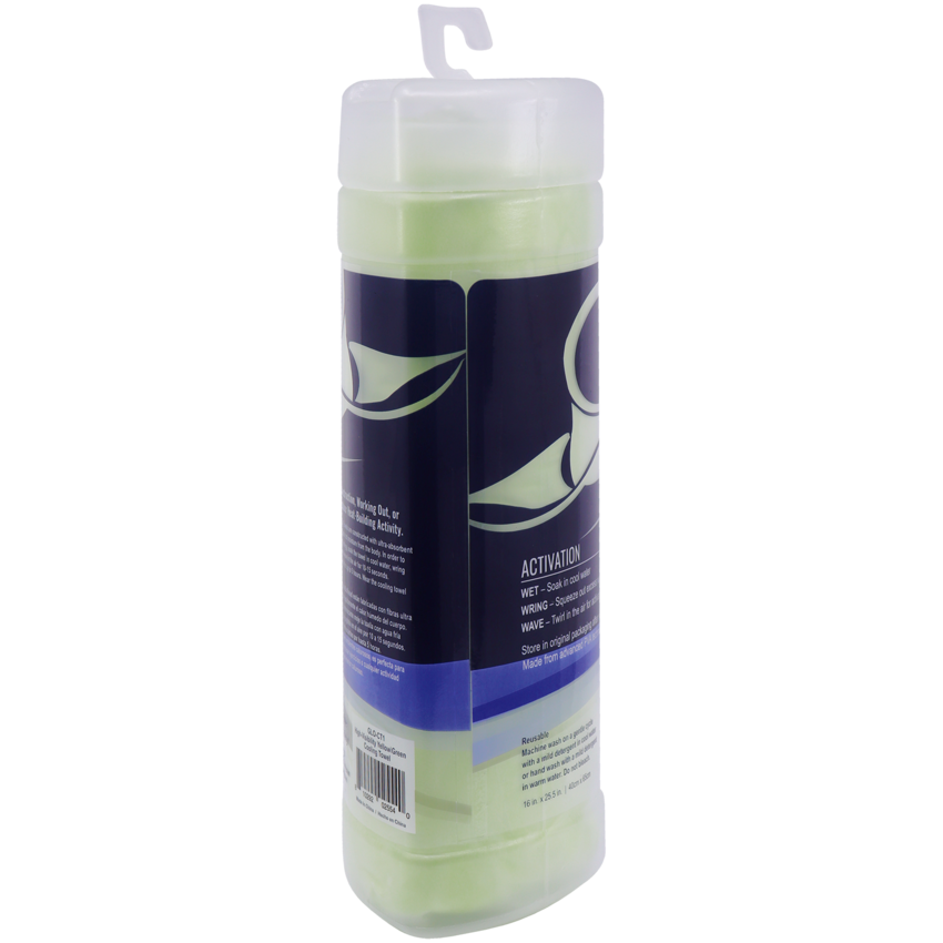 Bullhead Safety&reg; Cooling High-Visibility Yellow/Green Cooling Towel
