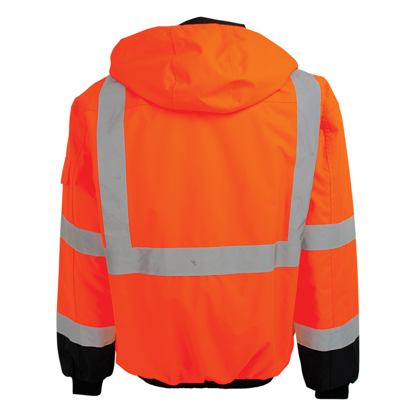 FrogWear® HV High-Visibility Orange Winter Bomber Jacket