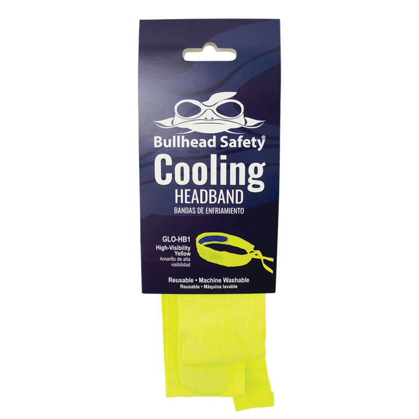Bullhead Safety® Cooling High-Visibility Cooling Headband/Bandana