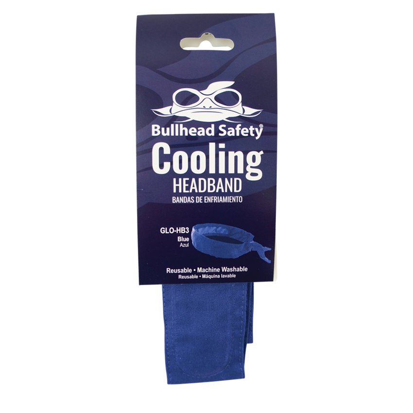 Bullhead Safety® Cooling Blue Cooling Headband/Bandana