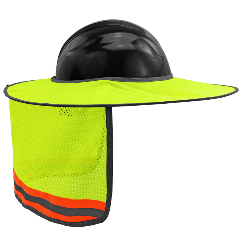 FrogWear® HV Enhanced Visibility Removable Hard Hat Sun Shade