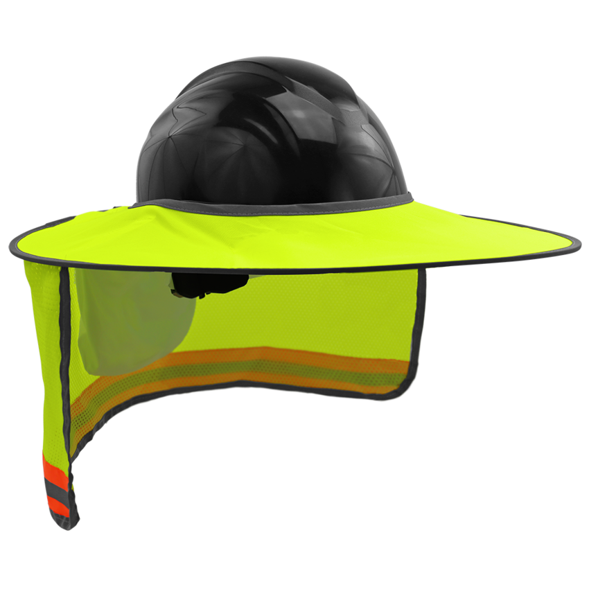FrogWear® HV Enhanced Visibility Removable Hard Hat Sun Shade