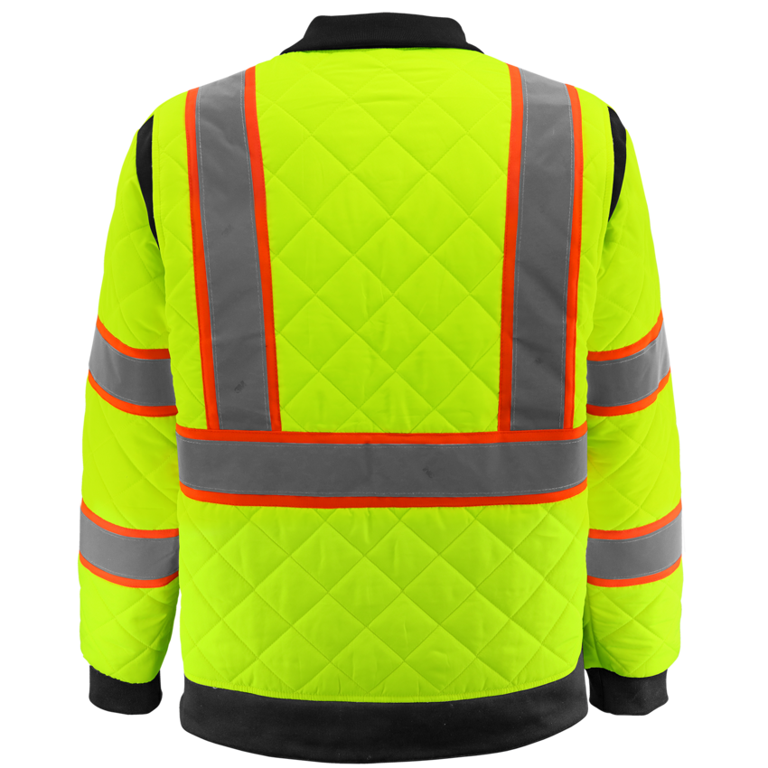 FrogWear&reg; HV High-Visibility Insulated Winter Jacket with Quilted Polyester Pongee Exterior