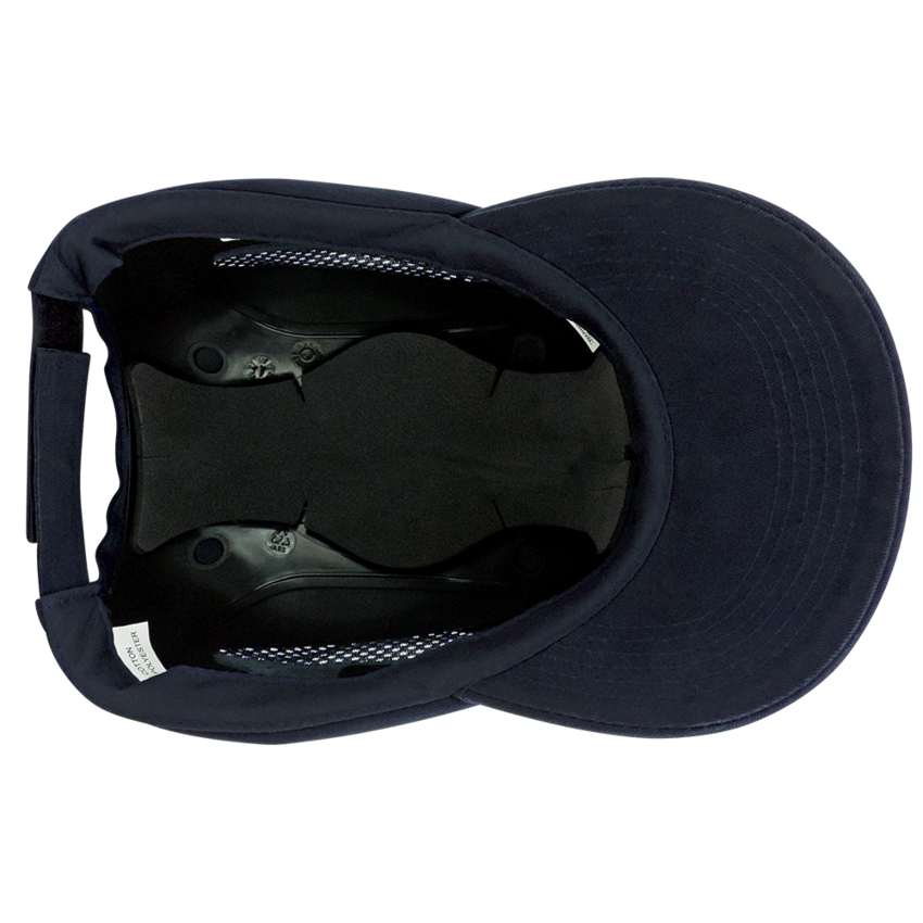 Bullhead Safety™ Head Protection Navy Blue Baseball Style Bump Cap