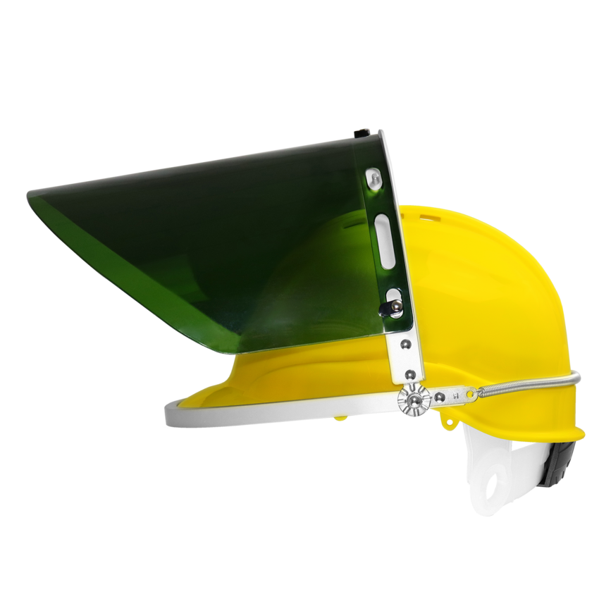 Bullhead Safety&trade; Head Protection Green Polycarbonate IR 3.0 Welding Face Shield