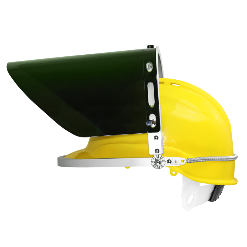 Bullhead Safety&trade; Head Protection Green Polycarbonate IR 5.0 Welding Face Shield