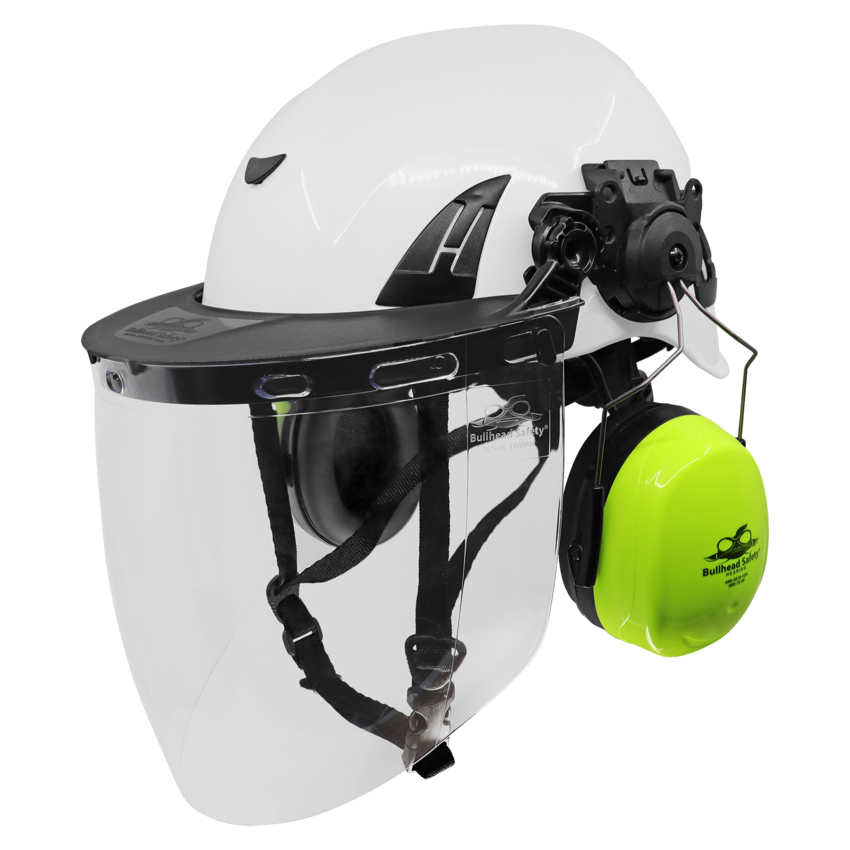 Bullhead Safety&trade; Head Protection Clear Toric Polycarbonate Face Shield