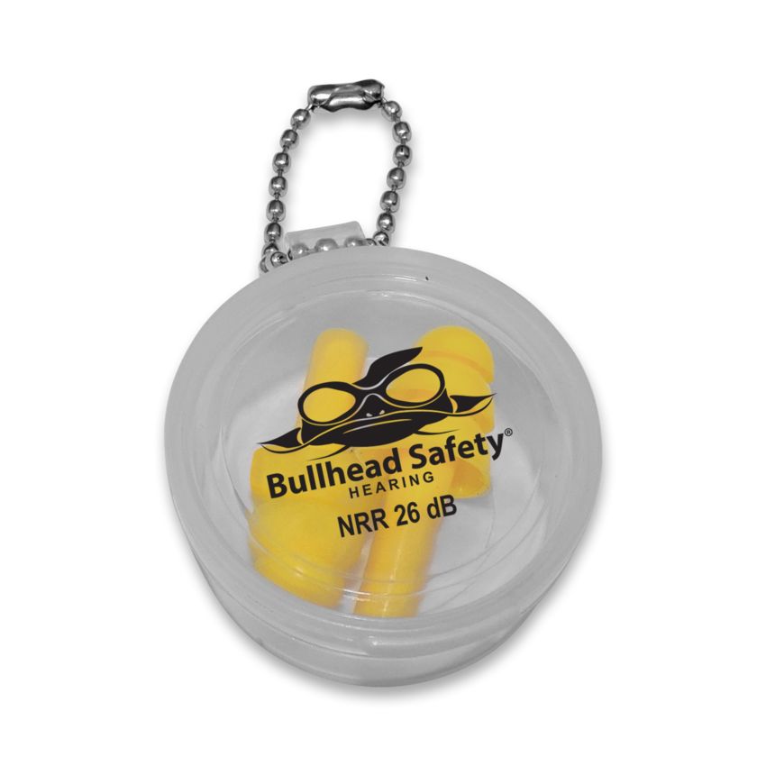 Bullhead Safety® Hearing Protection Uncorded Reusable Silicone NRR 26 dB Earplugs