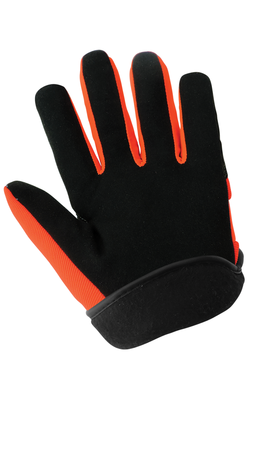 Hot Rod Gloves® High-Visibility Orange, Low Temperature, Insulated, Waterproof, Synthetic Leather Palm Performance Gloves with a Spandex Back