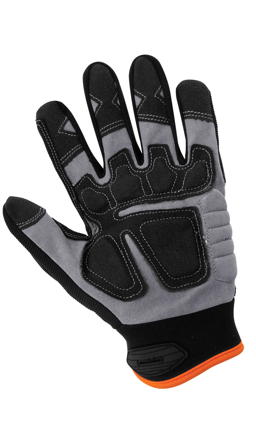 Hot Rod Gloves® Synthetic Leather Palm Performance Mechanics Style Gloves with Impact Protection and a Spandex Back