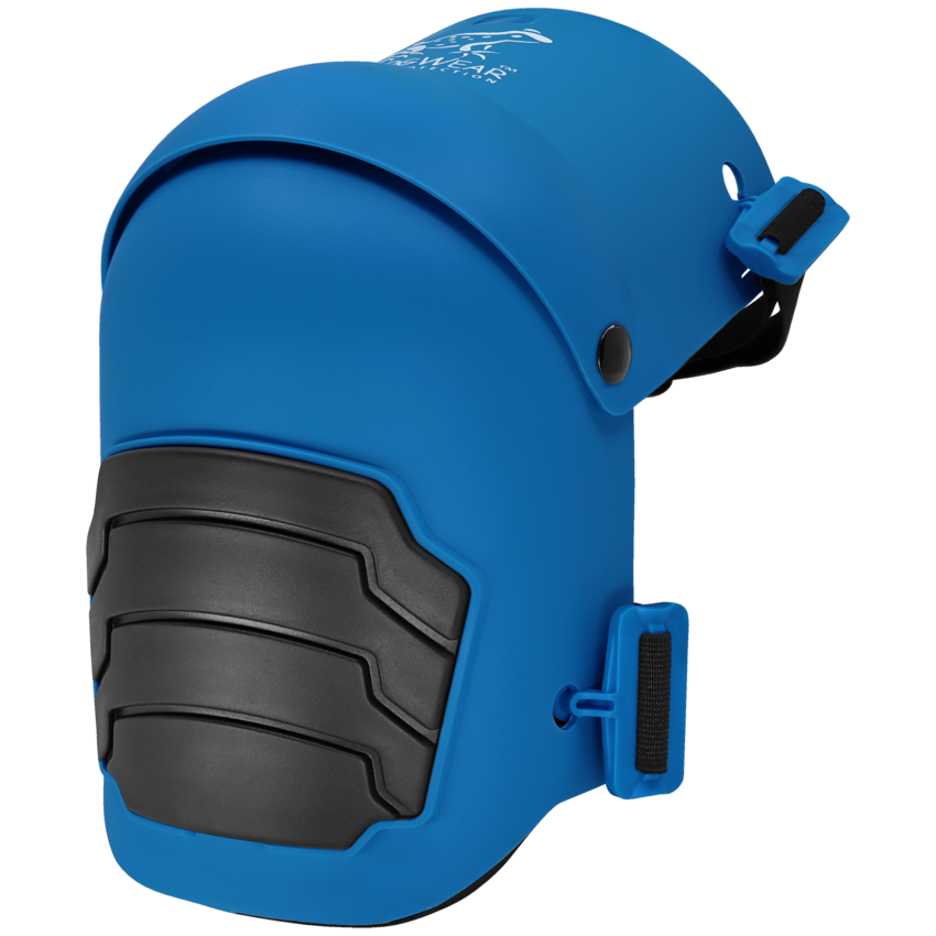 FrogWear&trade; Knee Protection Lightweight Non-Marring Blue Hinged Knee Pads with High-Density Foam Padding and a TPR Cap