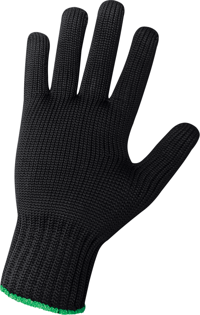 Heavyweight Black Nylon Knit Gloves