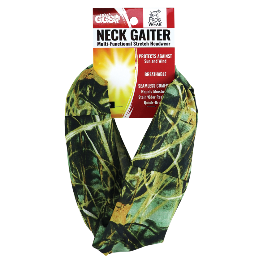 FrogWear™ Multi-Function Neck Gaiter, Camouflage Design