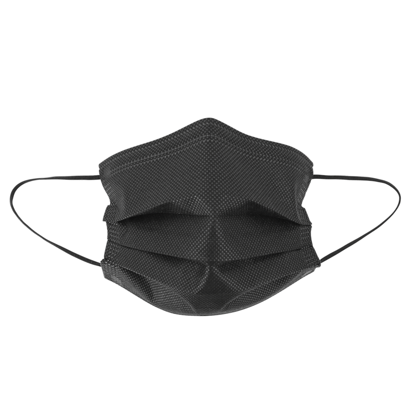 FrogWear™ Lightweight, Black, Disposable, Polypropylene, FDA Food Contact Compliant Face Mask