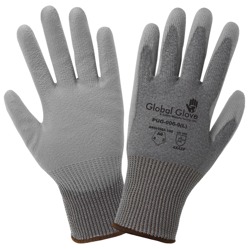 Economy Polyurethane Coated Cut Resistant Gloves Made with High-Density Nylon