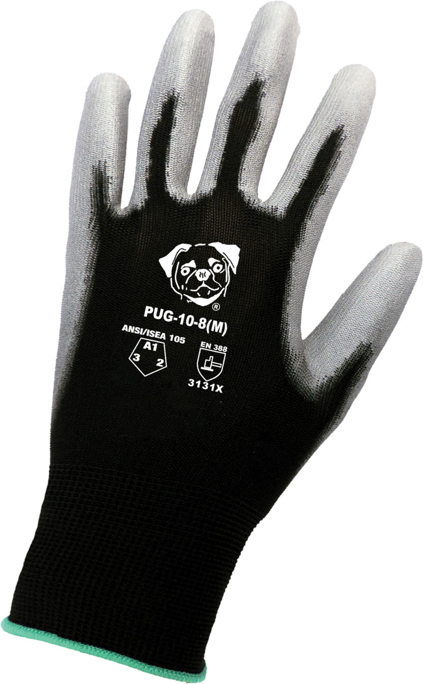 PUG™ Economy Polyurethane Coated Gloves with Cut, Abrasion, and Puncture Resistance