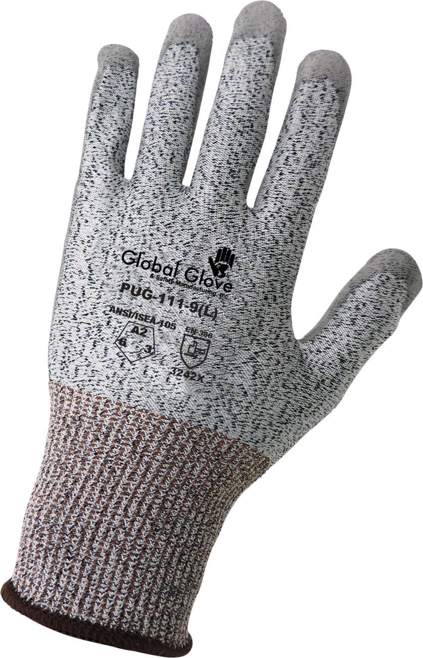 Polyurethane Coated Cut, Abrasion, and Puncture Resistant Gloves